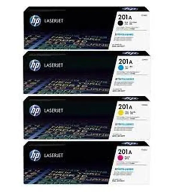 HP 201A CF400A CF401A CF402A CF403A Original 4-Pack Toner Set