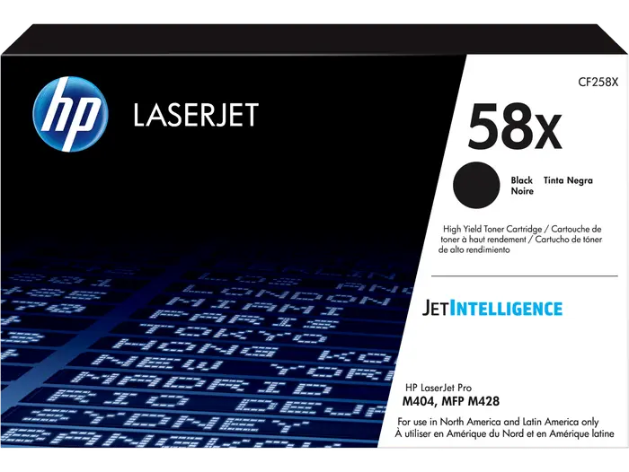 HP 58X CF258X Black High-Yield Original Toner