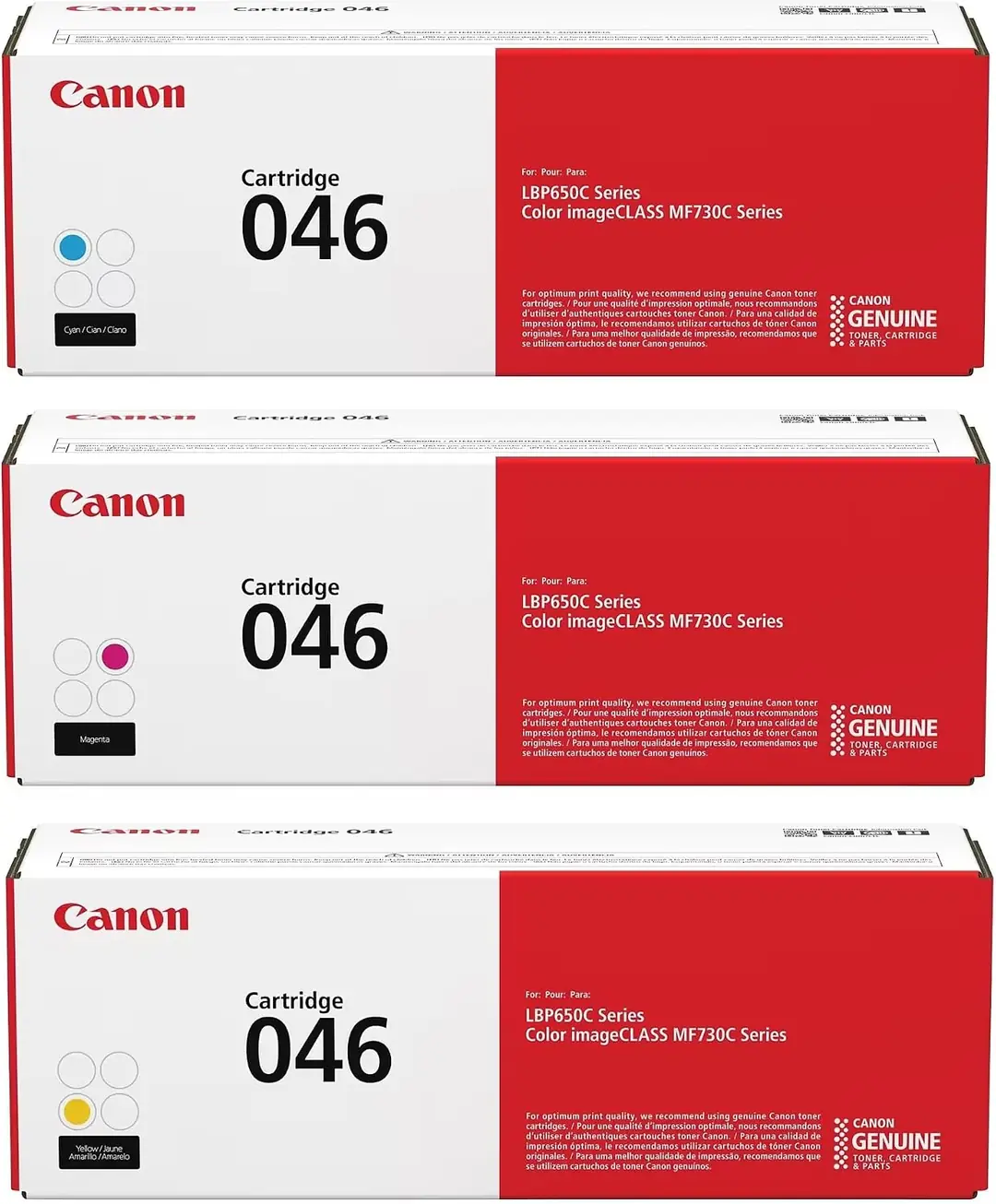HP CRG-046 Original Colours 3-Pack Toner Set