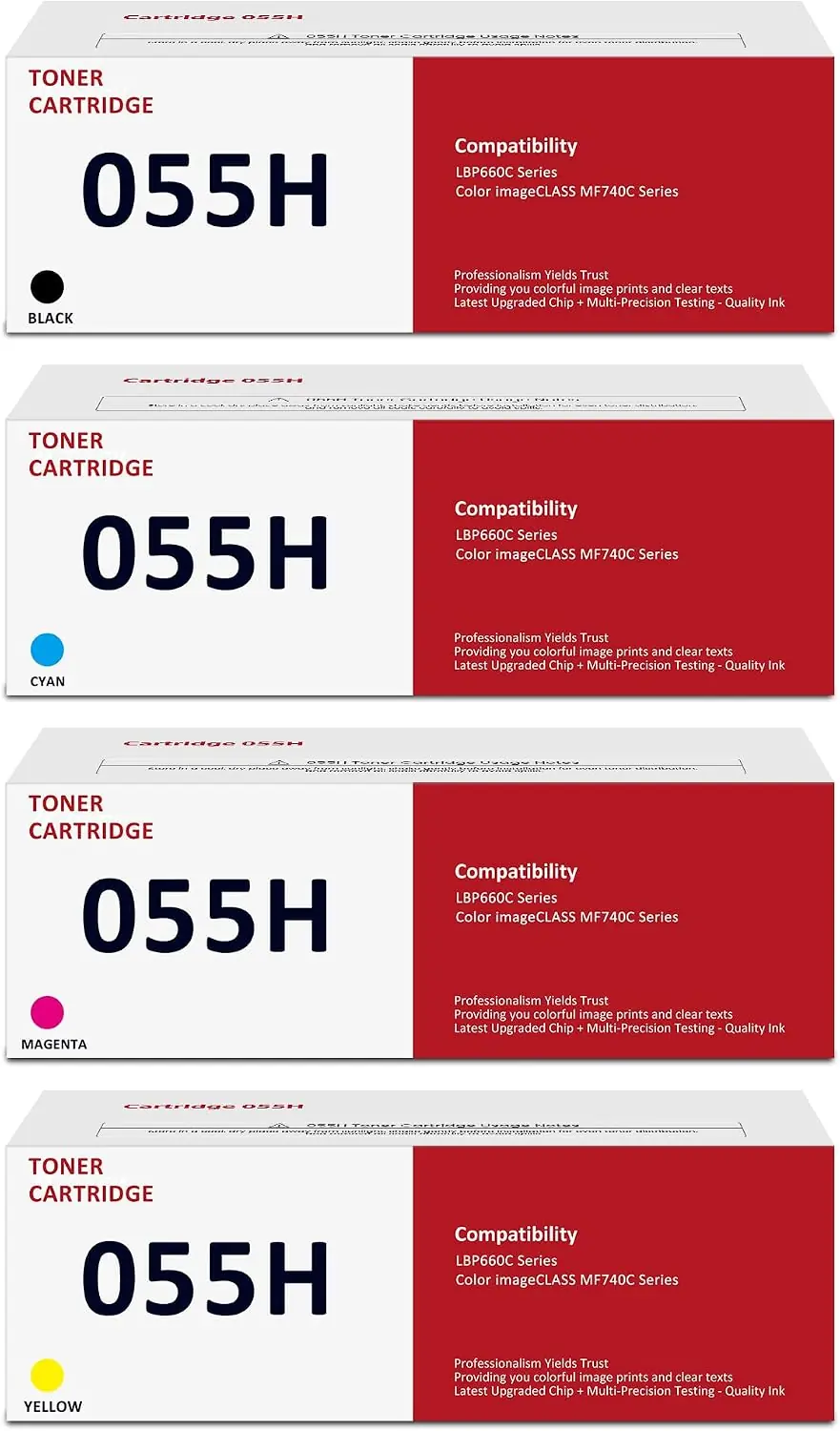 Canon CRG-055 Orijinal 4’lü Toner Paketi