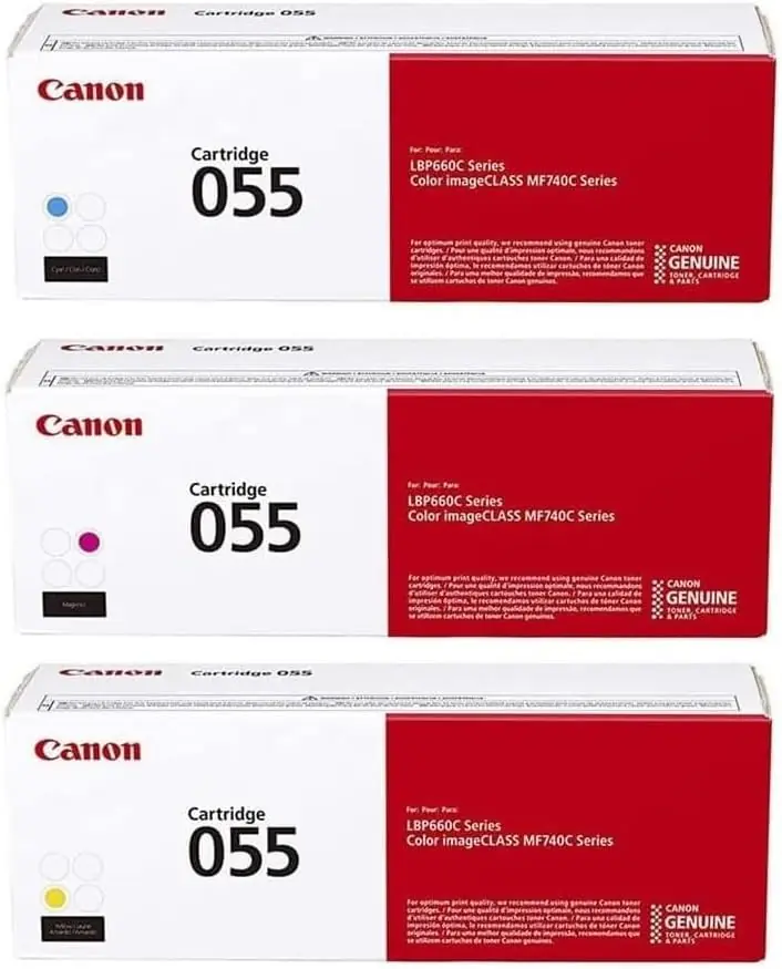 Canon CRG-055 Orijinal Renkli 3’lü Toner Paketi