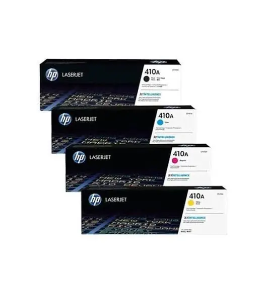 HP 410A CF410A CF411A CF412A CF413A Original 4-Pack Toner Set