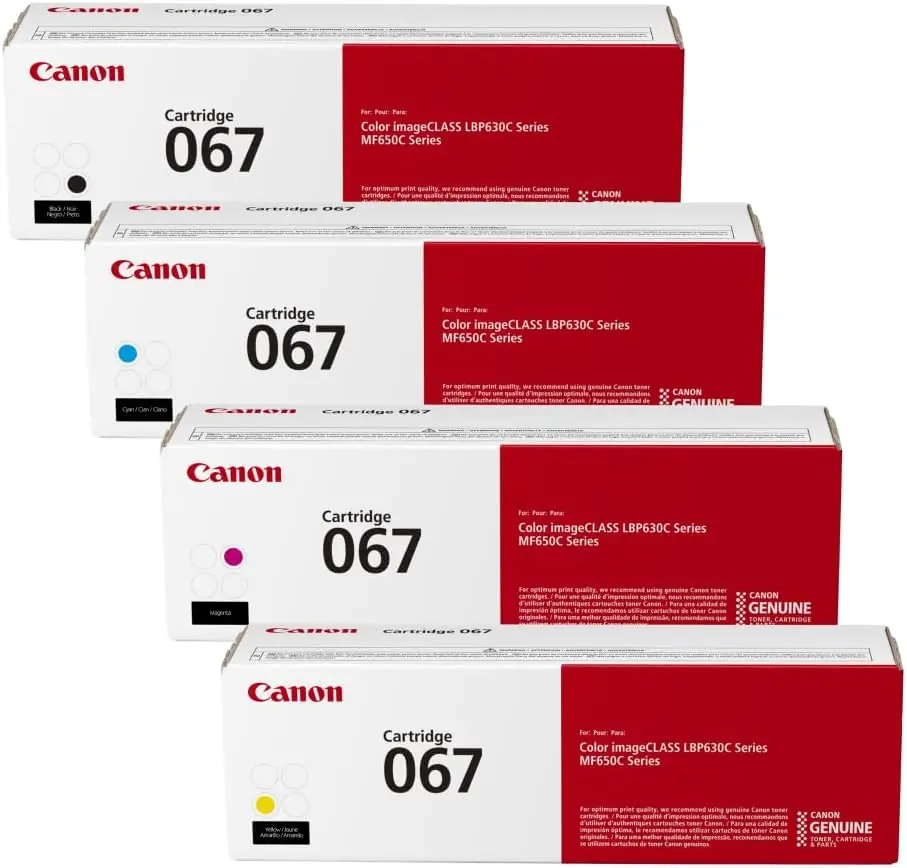 Canon CRG-067 Orijinal 4’lü Toner Paketi
