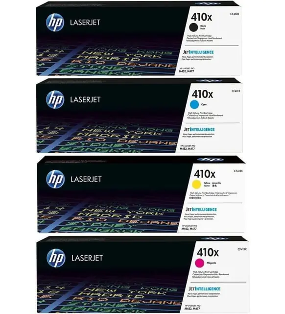 HP 410X CF410X CF411X CF412X CF413X Yüksek Kapasiteli Orijinal 4’lü Toner Paketi